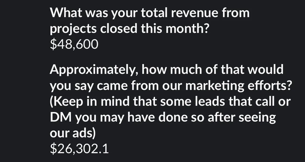 $26K attributed to our ads. $48,600 total.